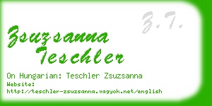 zsuzsanna teschler business card